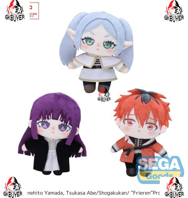SEGA - Frieren: Beyond Journey's End Plush Pouting and Sulking EX Set Of 3 (Licensed)
