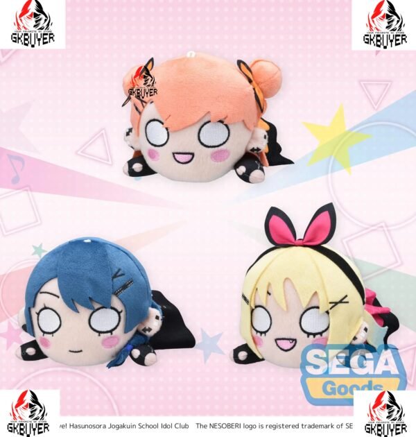 SEGA - NESOBERI Lay-Down Love Live! Hasu no Sora Jogakuin School Idol Club Plush I Do Me! Set (Licensed)