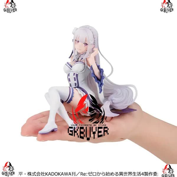 MegaHouse - Melty Princess Re:ZERO -Starting Life in Another World- Palm-size Emilia Complete Figure (Licensed)