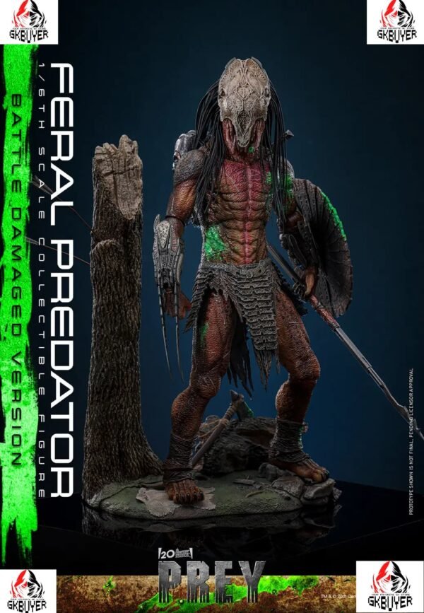 Hottoys - 1/6 Prey: The Predator - TMS173 Rampage Predator Battle-Damaged Ver. Action Figure (Licensed)